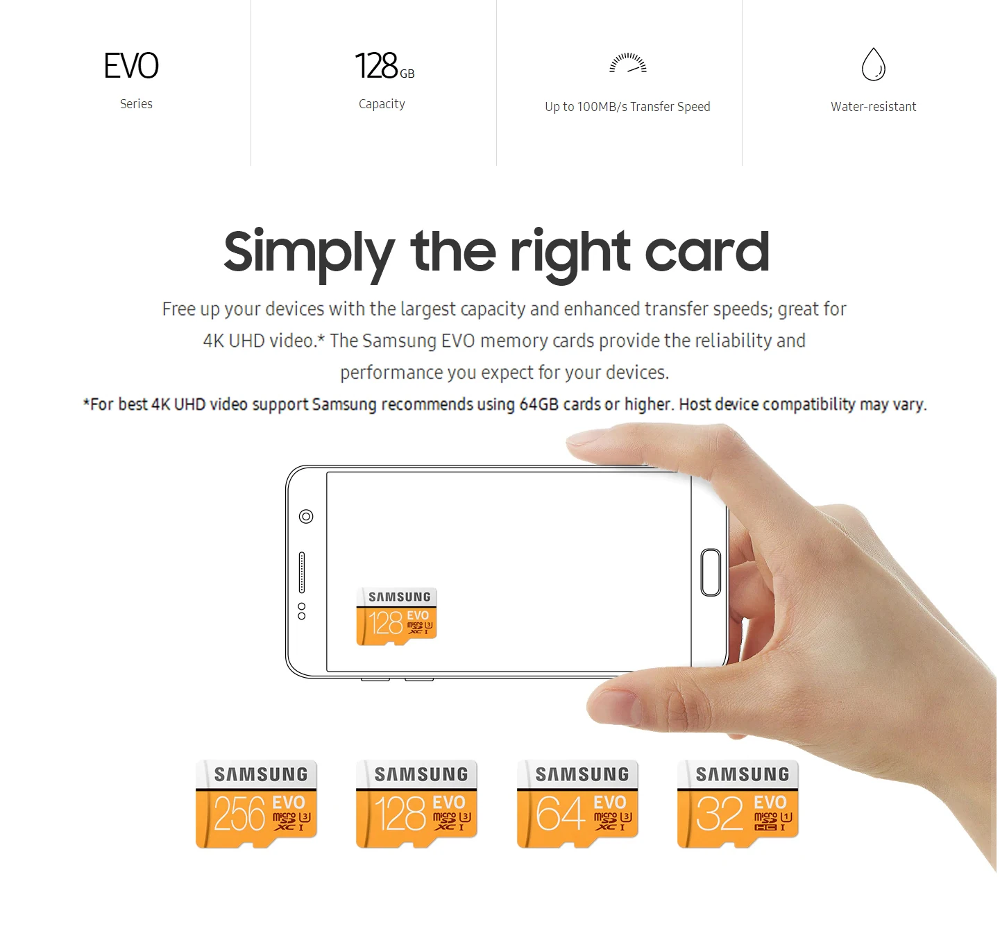SAMSUNG EVO Micro SD 128GB 32GB 64GB 256GB 512GB U1 U3 Micro SD Card HTB1YLm6aKP2gK0jSZFoq6yuIVXam sd card