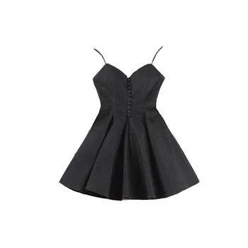 le palais vintage Classic American Denim Dress Slim High Rise Draped Adjustable Chest Pad Buttons Ball Gown Dress 2019 Summer
le palais vintage Classic American Denim Dress Slim High Rise Draped Adjustable Chest Pad Buttons Ball Gown Dress 2019 Summer