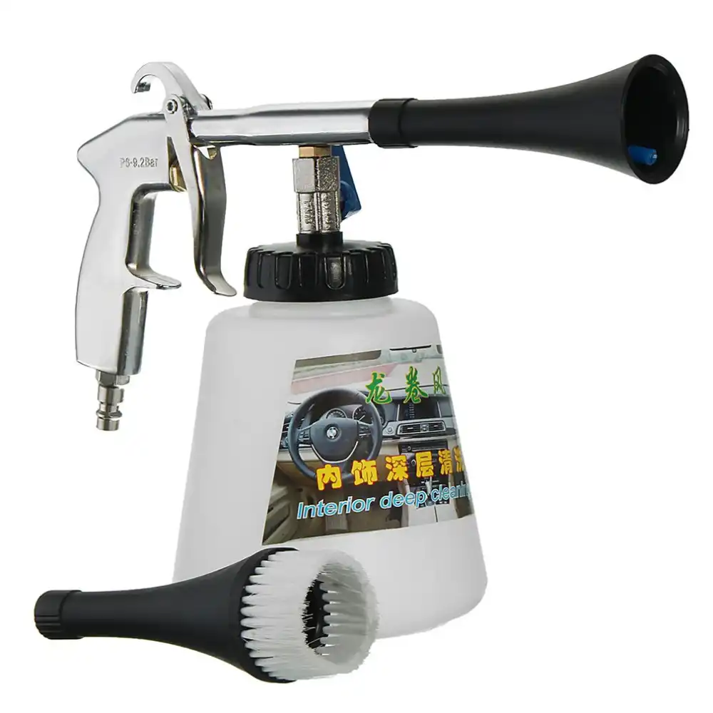 High Pressure Air Pulse Car Cleaning Gun With Brush