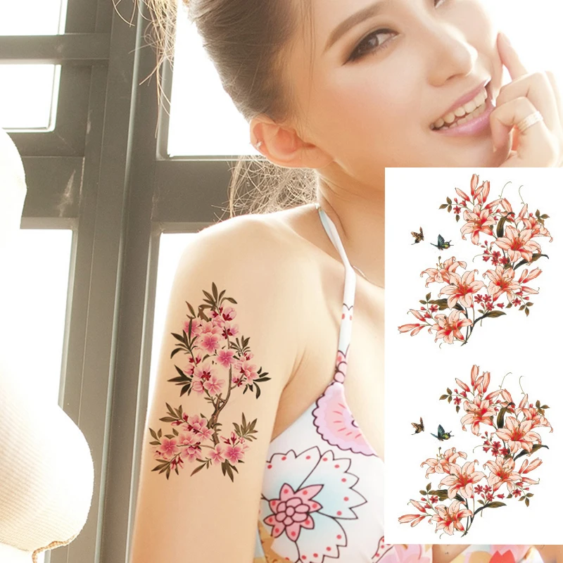 1piece Waterproof Temporary Tattoo Stickers Flowers Rose Butterfly Flash Body Art Tattoos
1piece Waterproof Temporary Tattoo Stickers Flowers Rose Butterfly Flash Body Art Tattoos