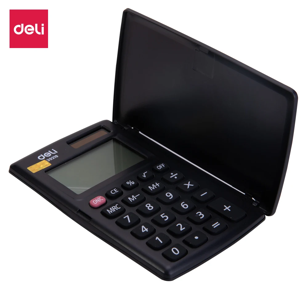 Deli E39219 portable Calculator - Pocket Calculator 8-digit Cover - Battery Solar Dual power
Deli E39219 portable Calculator - Pocket Calculator 8-digit Cover - Battery Solar Dual power