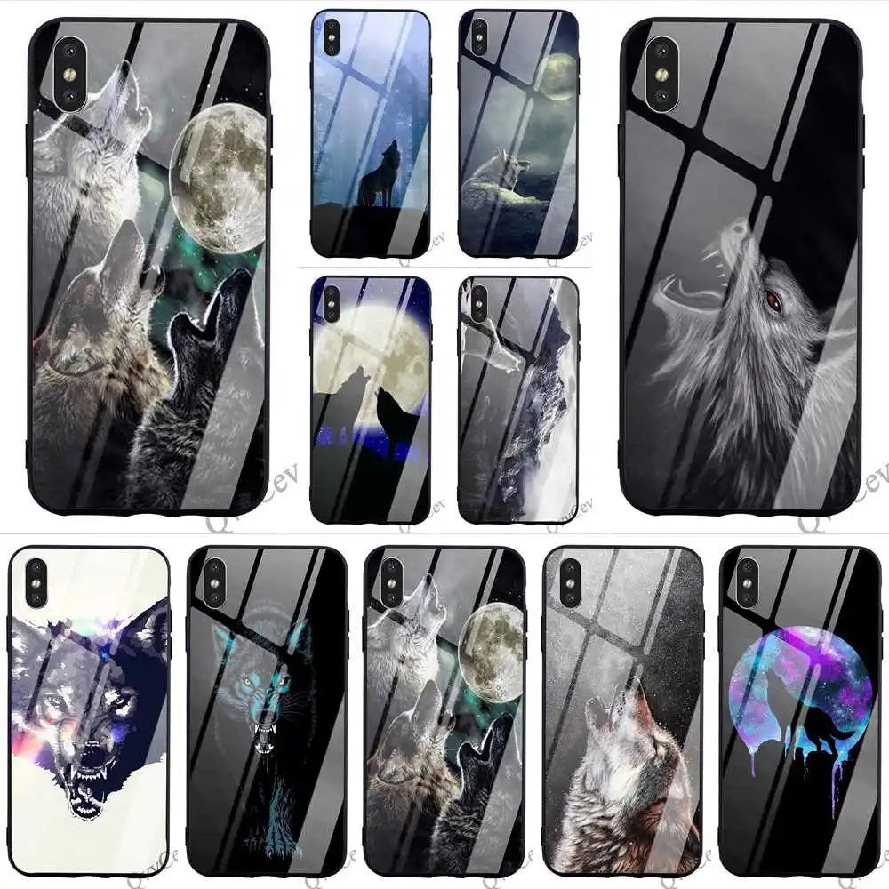 Colorful Wolf Tempered Glass Phone Cover for iPhone X Case 6 6S XR Xs Max 8 Plus 7 5S 5 SE Cases
Colorful Wolf Tempered Glass Phone Cover for iPhone X Case 6 6S XR Xs Max 8 Plus 7 5S 5 SE Cases