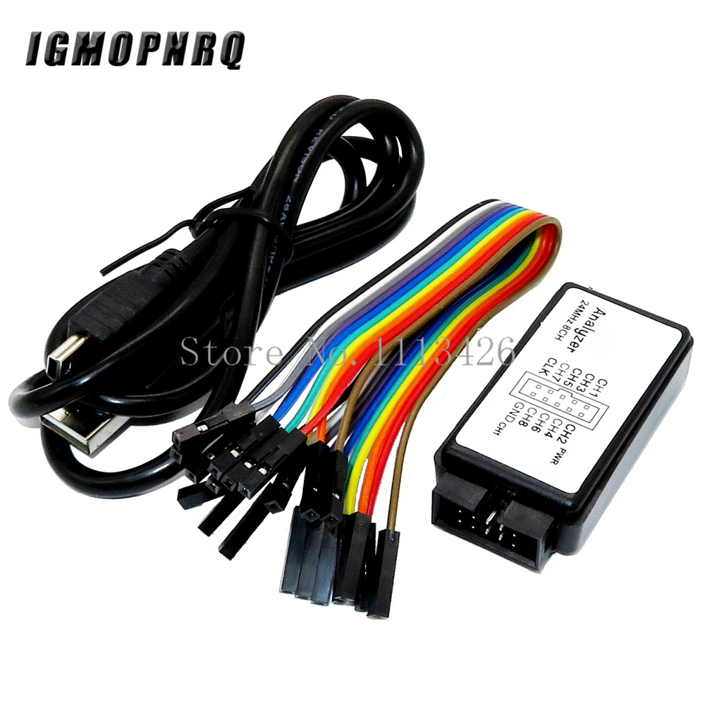 USB Logic SCM 24MHz 8 Channel 24M/seconds Logic Analyzer Debugger for ARM FPGA Logic Analyzer Logic 24M 8CH
USB Logic SCM 24MHz 8 Channel 24M/seconds Logic Analyzer Debugger for ARM FPGA Logic Analyzer Logic 24M 8CH
