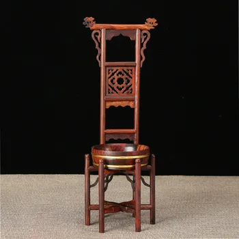 Chinese Traditional Washbasin Miniature Furnitures Classical Red Wood Crafts Ming Qing Dynasty Ornaments Table Decoration Craft
Chinese Traditional Washbasin Miniature Furnitures Classical Red Wood Crafts Ming Qing Dynasty Ornaments Table Decoration Craft