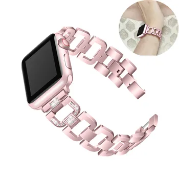 ASHEI Women Diamond Bracelet Band For 38mm 42mm Apple Watch Series 4/5 40mm 44mm Stainless Steel Strap For iWatch Series 3/2/1
ASHEI Women Diamond Bracelet Band For 38mm 42mm Apple Watch Series 4/5 40mm 44mm Stainless Steel Strap For iWatch Series 3/2/1