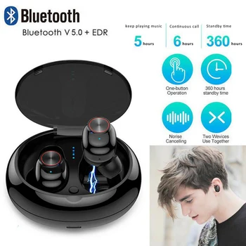 Bluetooth Earphone With V5.0+EDR Stereo Sound V5 Wireless Earphone Built-in Microphone Hands-free Calling Bluetooth TWS Earbuds
Bluetooth Earphone With V5.0+EDR Stereo Sound V5 Wireless Earphone Built-in Microphone Hands-free Calling Bluetooth TWS Earbuds