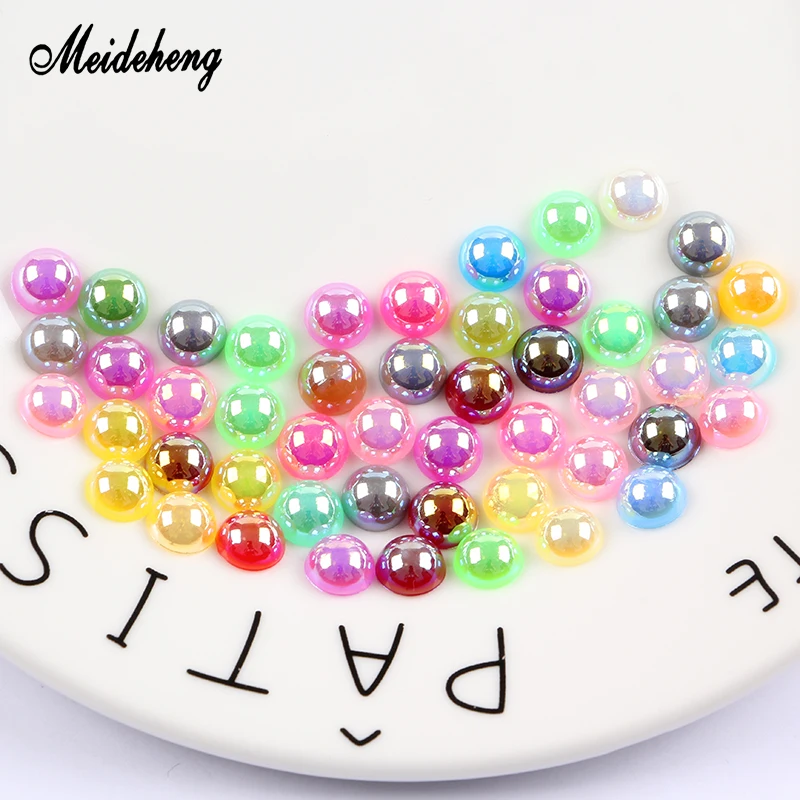 ABS Half Round Beads Imitation Pearl Multicolor Plating Small/No Hole Charms Needlework Materials Beads For Jewelry Making
ABS Half Round Beads Imitation Pearl Multicolor Plating Small/No Hole Charms Needlework Materials Beads For Jewelry Making