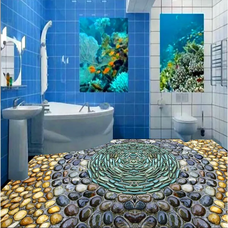 Modern Floor painting Modern Art pebbles flower Waterproof Bathroom kitchen balcony PVC Wall paper Self wall sticker Floor mural
Modern Floor painting Modern Art pebbles flower Waterproof Bathroom kitchen balcony PVC Wall paper Self wall sticker Floor mural