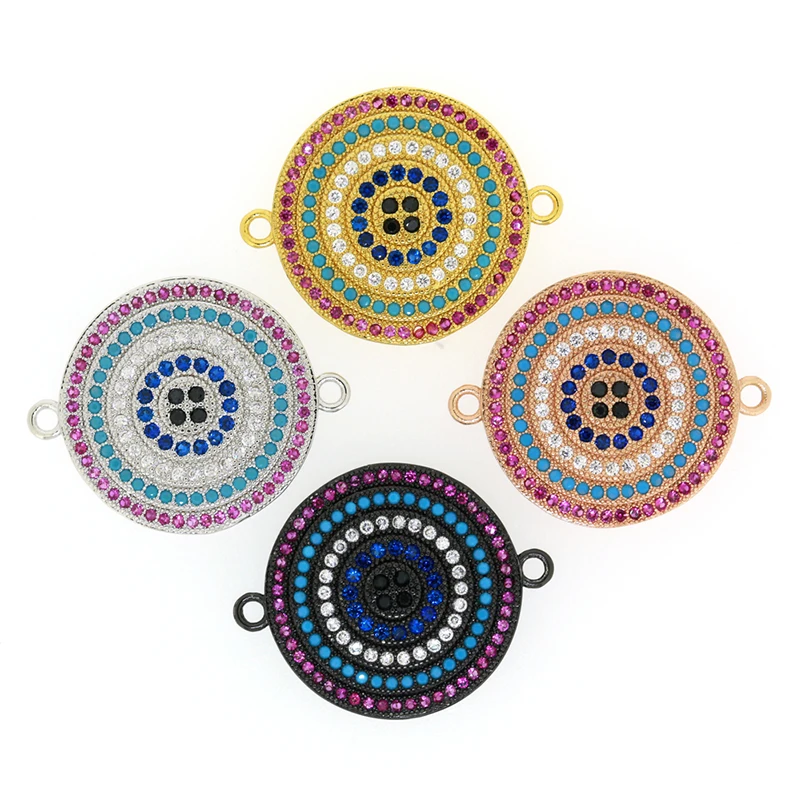 10pcs DIY Jewelry Round CZ Pendants Connectors Cubic Zirconia Black Blue White Five Color Fashion Pendants
10pcs DIY Jewelry Round CZ Pendants Connectors Cubic Zirconia Black Blue White Five Color Fashion Pendants