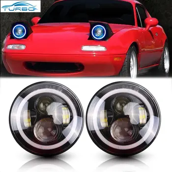 TURBO SII 2PCS Black 60W 7Inch Round Led Headlights Sealed Beam Bulb Angel Eyes for JK LJ CJ TJ Land Rover Waterproof
TURBO SII 2PCS Black 60W 7Inch Round Led Headlights Sealed Beam Bulb Angel Eyes for JK LJ CJ TJ Land Rover Waterproof