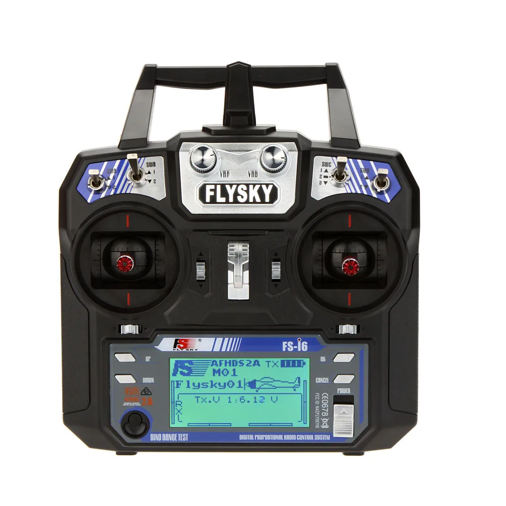 Original Flysky FS-i6 FS I6 2.4G 6ch RC Transmitter Controller FS-iA6B Receiver for RC Racer Glider Drone/Aircraft
Original Flysky FS-i6 FS I6 2.4G 6ch RC Transmitter Controller FS-iA6B Receiver for RC Racer Glider Drone/Aircraft