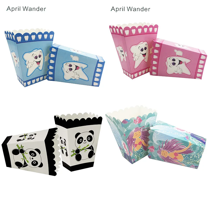 12pcs/lot Tooth Emoji Mermaid Party Supplies Popcorn Box case Gift Box party Favor Panda theme Accessory Birthday Party Supplies
12pcs/lot Tooth Emoji Mermaid Party Supplies Popcorn Box case Gift Box party Favor Panda theme Accessory Birthday Party Supplies
