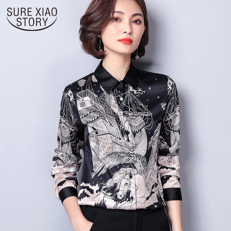 2018 Spring New Women Shirt Black Print Chiffon Printed Shirt Female Long Sleeves Blouse Elegant Office Lady Blusas D374 30
2018 Spring New Women Shirt Black Print Chiffon Printed Shirt Female Long Sleeves Blouse Elegant Office Lady Blusas D374 30