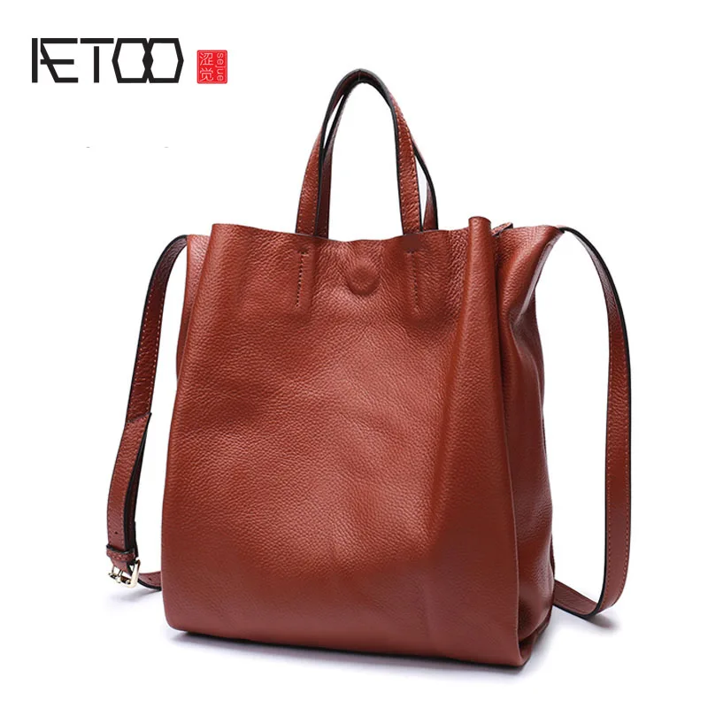 AETOO Leather bag female new tote bag soft cowhide leather wild large capacity vertical section shoulder diagonal cross bag
AETOO Leather bag female new tote bag soft cowhide leather wild large capacity vertical section shoulder diagonal cross bag