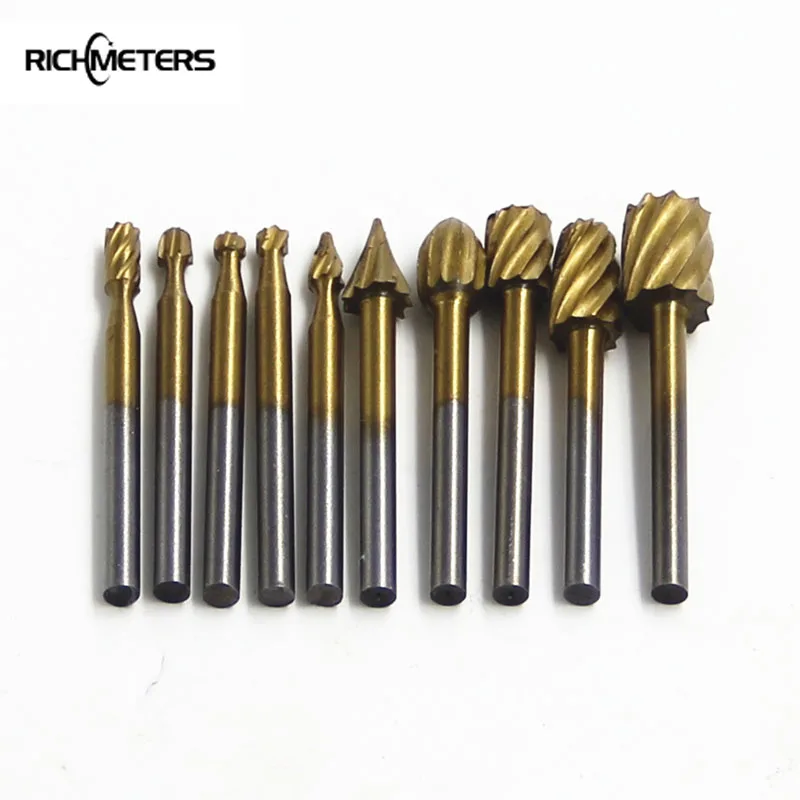 10PCS HSS Milling Cutter Drill Bits Rotary Carpenter Woodworking Handmade DIY Carving Electric Grinding Head for Softwood
10PCS HSS Milling Cutter Drill Bits Rotary Carpenter Woodworking Handmade DIY Carving Electric Grinding Head for Softwood