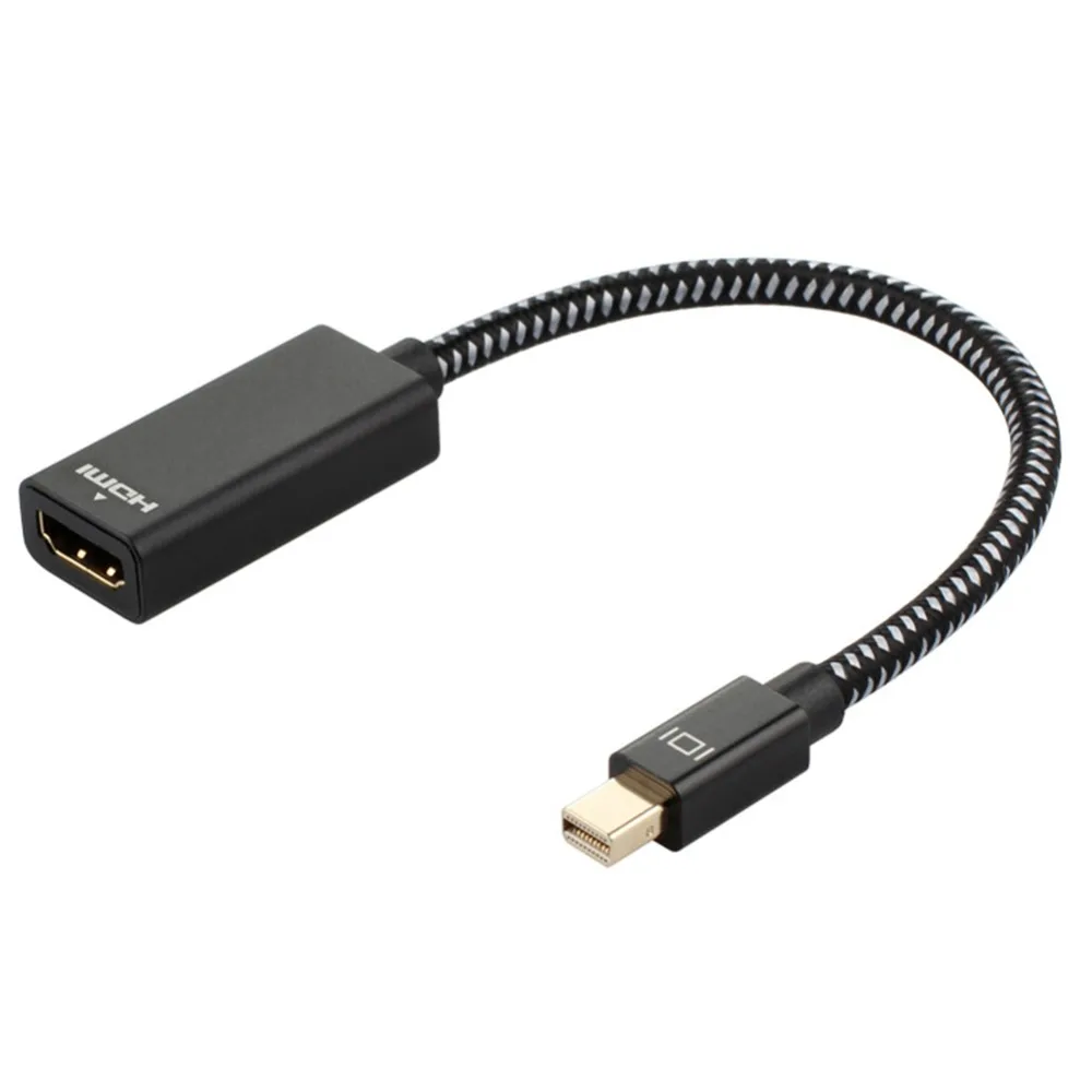 Mini DisplayPort(Mini DP Thunderbolt 2.0) to HDMI Adapter Converter Cable for MacBook Air, iMac, MacBook Pro, Surface Pro 3/4/5
Mini DisplayPort(Mini DP Thunderbolt 2.0) to HDMI Adapter Converter Cable for MacBook Air, iMac, MacBook Pro, Surface Pro 3/4/5