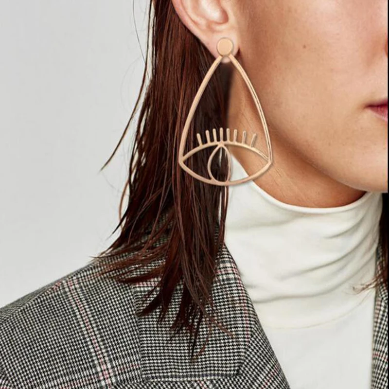 XIYANIKE Alloy Hollow Out Big Eye Drop Earrings For Women Metal Earrings Fashion Jewelry Pendiente Big Statement Earring E246
XIYANIKE Alloy Hollow Out Big Eye Drop Earrings For Women Metal Earrings Fashion Jewelry Pendiente Big Statement Earring E246