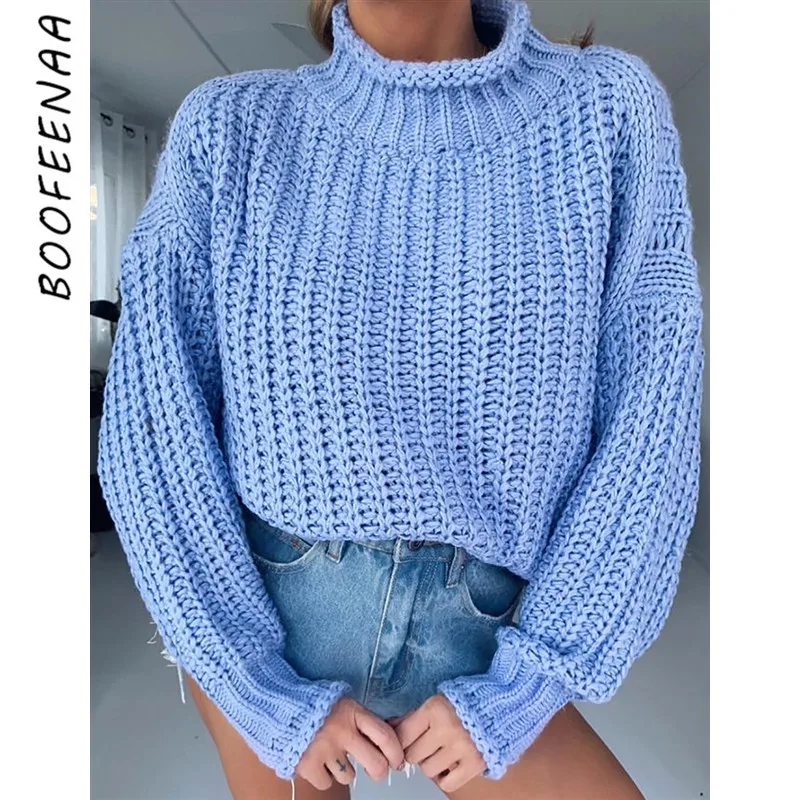 BOOFEENAA Sexy Knitted Turtleneck Sweater Women Fall Winter Clothes 2019 Fashion Casual Loose Jumper Pullover Tops C55-AF45
BOOFEENAA Sexy Knitted Turtleneck Sweater Women Fall Winter Clothes 2019 Fashion Casual Loose Jumper Pullover Tops C55-AF45