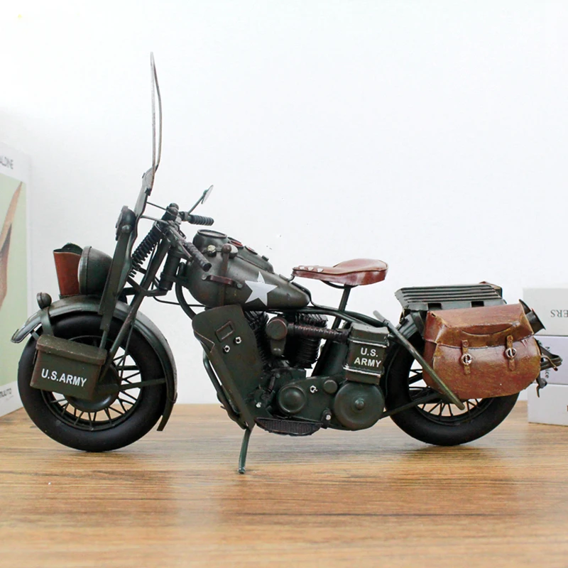 COOL! Iron motorcycle 1942 Captain of the United States Harley WLA locomotive creative decoration ornaments Decorations office
COOL! Iron motorcycle 1942 Captain of the United States Harley WLA locomotive creative decoration ornaments Decorations office