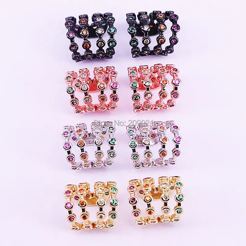 5Pairs Trendy Sparkling Ear Cuff micro pave Rainbow CZ Zirconia Earrings Mix Color Women Jewelry
5Pairs Trendy Sparkling Ear Cuff micro pave Rainbow CZ Zirconia Earrings Mix Color Women Jewelry