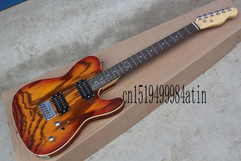 Top quality TELE Ash veneer light brown telecaster Electric Guitar Rosewood fingerboard guitar
Top quality TELE Ash veneer light brown telecaster Electric Guitar Rosewood fingerboard guitar