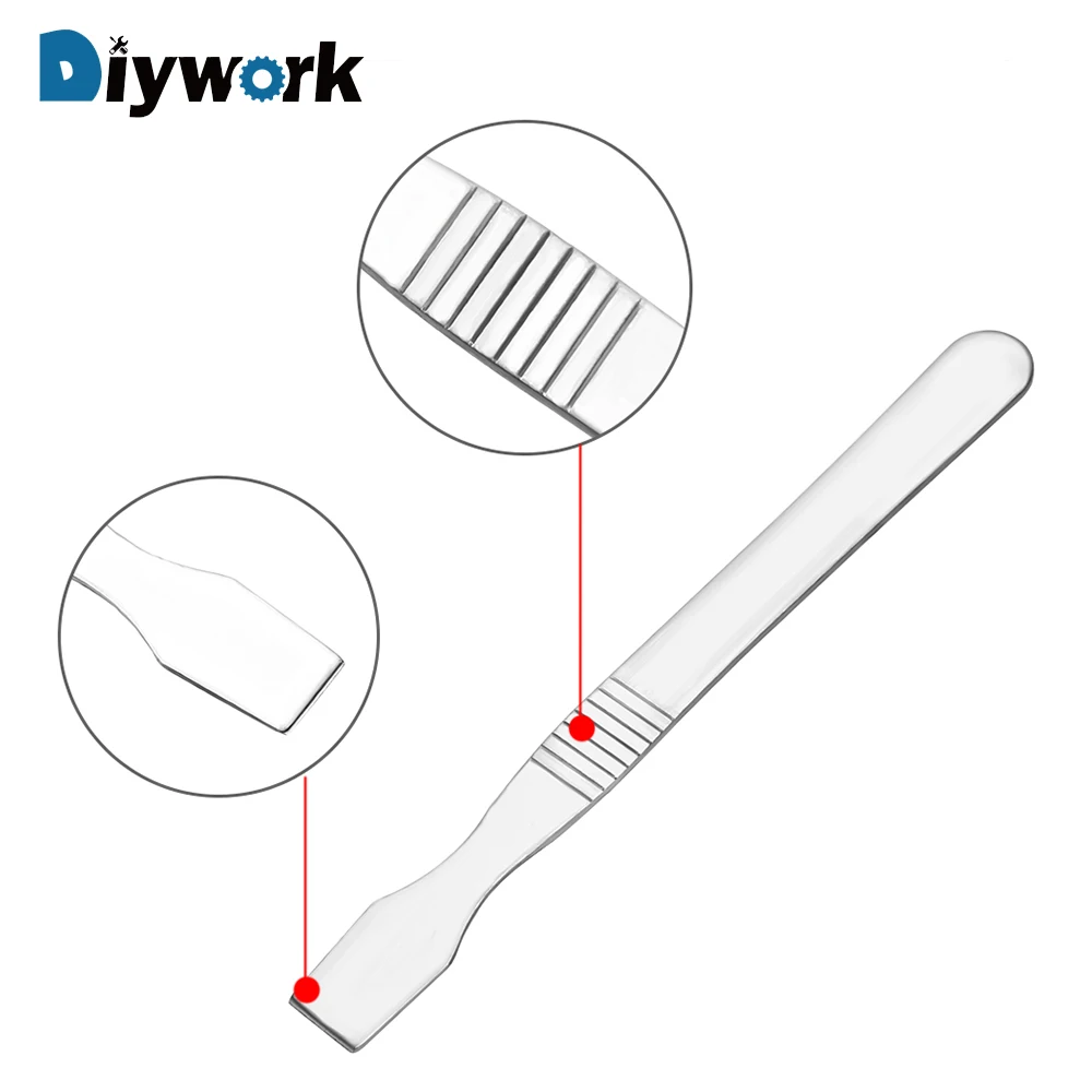 DIYWORK Pry Open Repair Scraper Tin Scraping Mixing Knife Mobile Phone Repair Tools Metal Crowbar Metal Solder Knife
DIYWORK Pry Open Repair Scraper Tin Scraping Mixing Knife Mobile Phone Repair Tools Metal Crowbar Metal Solder Knife