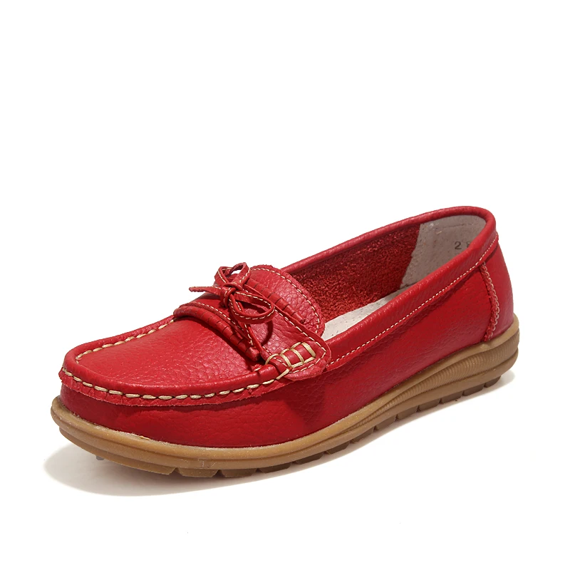 Shoes Woman 2019 Genuine Leather Women Shoes Flats 4 Colors Loafers Slip On Women's Flat Shoes Moccasins Lady Anti-skid Shoes
Shoes Woman 2019 Genuine Leather Women Shoes Flats 4 Colors Loafers Slip On Women's Flat Shoes Moccasins Lady Anti-skid Shoes