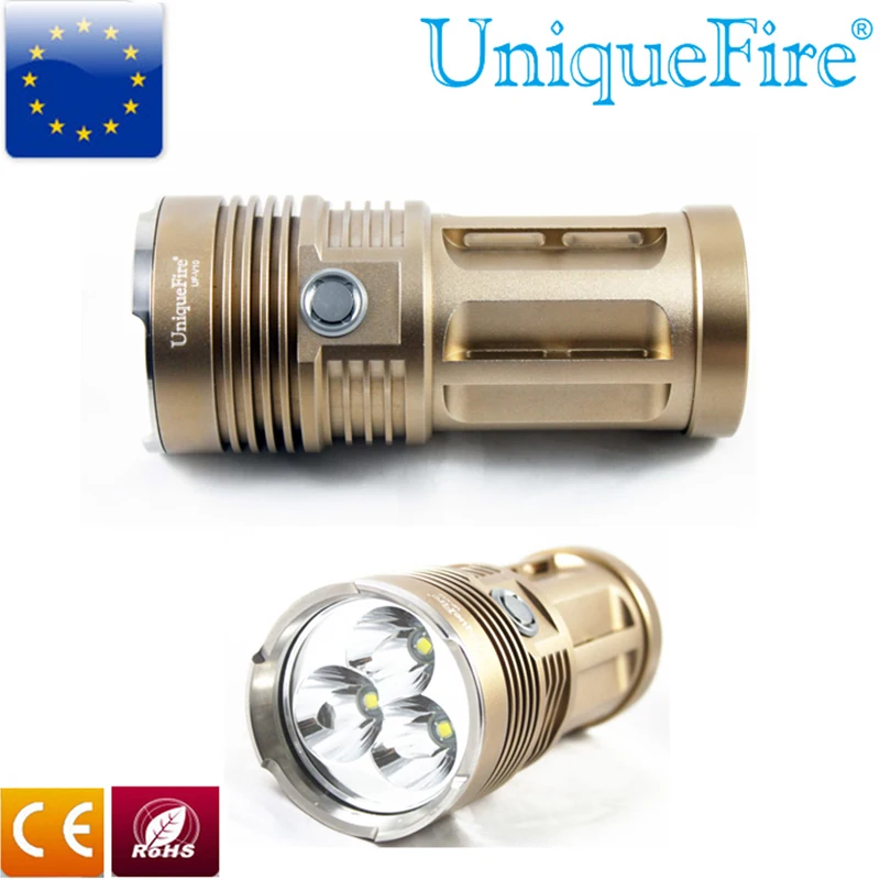 UniqueFire V10-3 Flashlight Golden 4000LM U2 Led Torch Rechargeable Middle Button Switch Lamp For 4*18650 Battery Lanterna
UniqueFire V10-3 Flashlight Golden 4000LM U2 Led Torch Rechargeable Middle Button Switch Lamp For 4*18650 Battery Lanterna