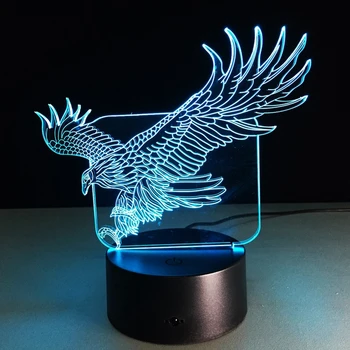 3D Animal Night Light Flying Big Eagle Night Lamp 7 Colorful Hawk Table Lamp Touch Sensor Lamp For Home Office Hotel Bedroom Bar
3D Animal Night Light Flying Big Eagle Night Lamp 7 Colorful Hawk Table Lamp Touch Sensor Lamp For Home Office Hotel Bedroom Bar