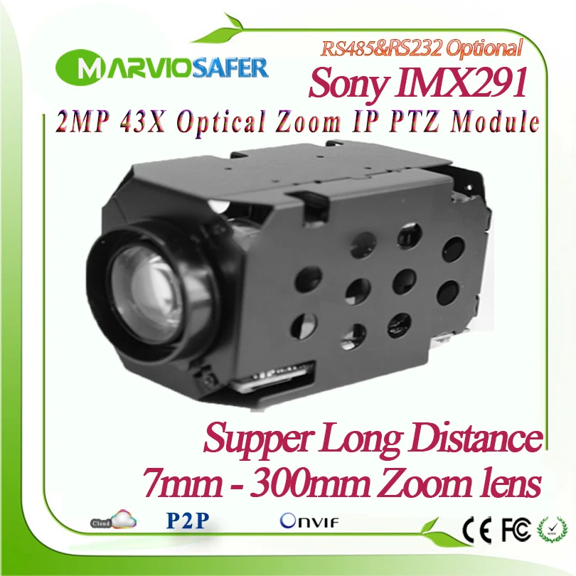 1080P Full HD IP Network PTZ Camera Module 8-250mm long Distance 32X Optical Zoom Lens RS485/RS232 Support PELCO-D/PELCO-P
1080P Full HD IP Network PTZ Camera Module 8-250mm long Distance 32X Optical Zoom Lens RS485/RS232 Support PELCO-D/PELCO-P