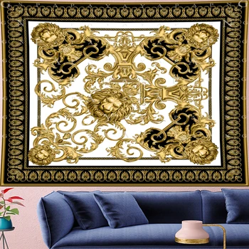 Gold macrame Classical Bohemia yellow Animal Tapestry Vintage Lion Tapestries Retro panther Wall Hanging home decor Beach Mat
Gold macrame Classical Bohemia yellow Animal Tapestry Vintage Lion Tapestries Retro panther Wall Hanging home decor Beach Mat