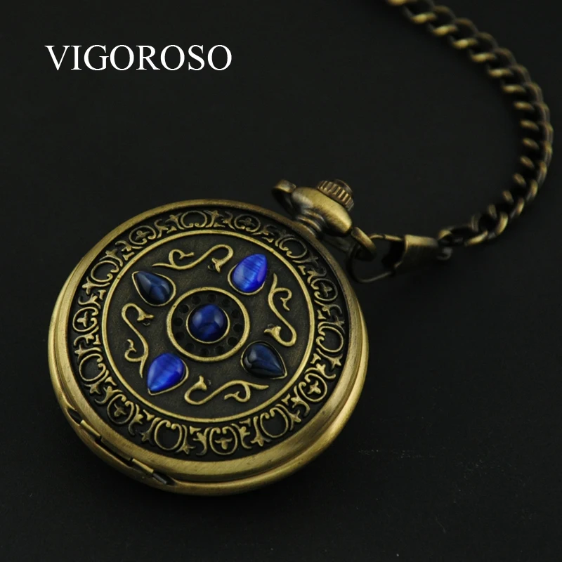 High Quality Mechanical Pocket Watch Blue Stone Black Steel Roman Dial Pocket Watch Men's Clock With Chain relogio de bolso
High Quality Mechanical Pocket Watch Blue Stone Black Steel Roman Dial Pocket Watch Men's Clock With Chain relogio de bolso