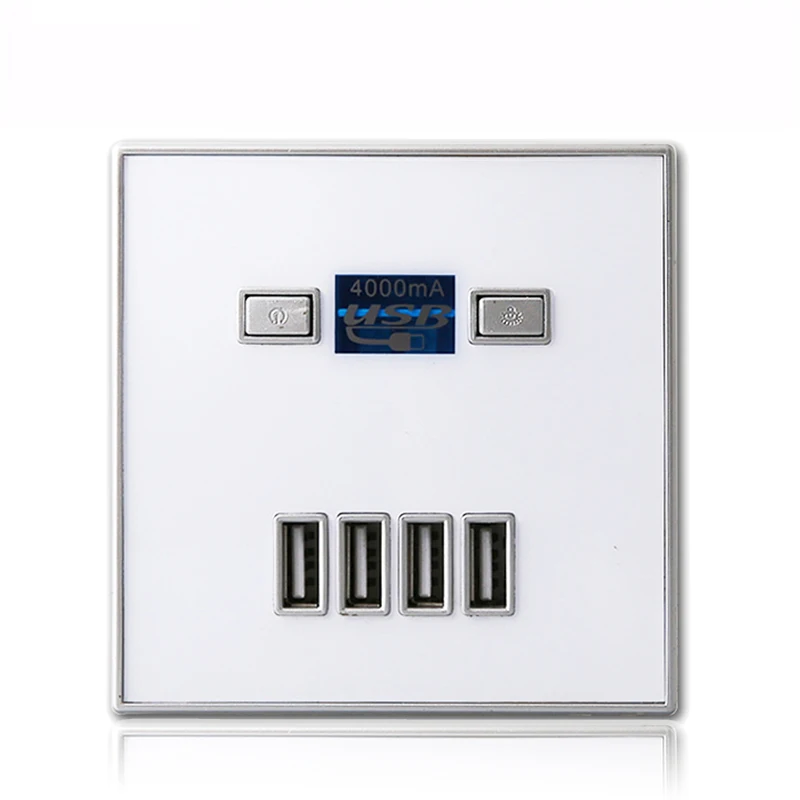 New Arrival High Quality 4-PORT quick charger home use wall socket Power USB Electrical Outlet 86*86mm 4000MA Gold White Black
New Arrival High Quality 4-PORT quick charger home use wall socket Power USB Electrical Outlet 86*86mm 4000MA Gold White Black