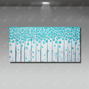 Palette Knife Painting Living Room Wall Decor Beautiful Blue Tree Picture Oil Hand painted Modern Canvas Art No Framed
Palette Knife Painting Living Room Wall Decor Beautiful Blue Tree Picture Oil Hand painted Modern Canvas Art No Framed