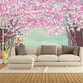 Custom 3D wallpaper cartoon small fresh girl flower beautiful dream wall decoration - high-grade waterproof material
Custom 3D wallpaper cartoon small fresh girl flower beautiful dream wall decoration - high-grade waterproof material