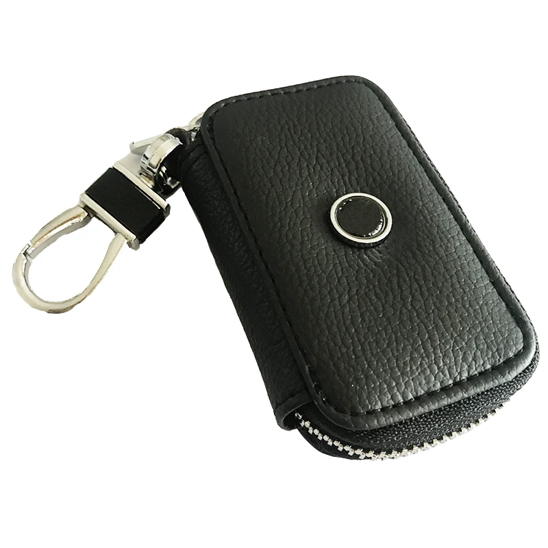 Genuine Leather Car Key case Car Smart Key Chain Holder Metal Hook and Keyring Zipper Bag for Remote Key Fob Fashionable Wallet
Genuine Leather Car Key case Car Smart Key Chain Holder Metal Hook and Keyring Zipper Bag for Remote Key Fob Fashionable Wallet