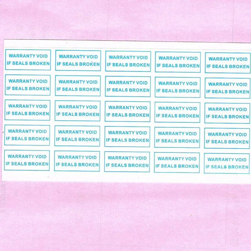 Universal Warranty sealing label sticker void if damaged, with years and months, 2x1cm Free shipping for 500pcs/lot
Universal Warranty sealing label sticker void if damaged, with years and months, 2x1cm Free shipping for 500pcs/lot