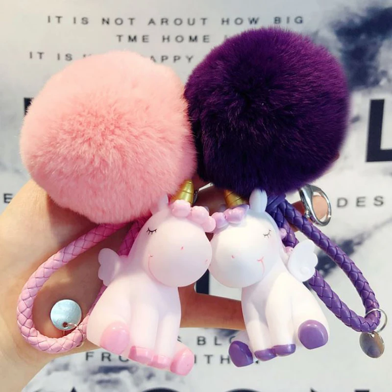 1 Pc Kawaii Cartoon Unicorn Plush Keychain Fur Ball Pompons Key Ring Car Purse Bag Pendant Plush Toy
1 Pc Kawaii Cartoon Unicorn Plush Keychain Fur Ball Pompons Key Ring Car Purse Bag Pendant Plush Toy