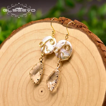 GLSEEVO Geometric Baroque Pearl Pendant For Women Girls Wedding Korean Earrings Fine Jewelry Boucle D'oreille Femme 2019 GE0809
GLSEEVO Geometric Baroque Pearl Pendant For Women Girls Wedding Korean Earrings Fine Jewelry Boucle D'oreille Femme 2019 GE0809
