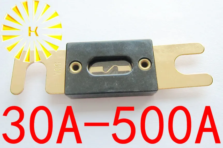 FREE SHIPPING 10PCSx 30A 40A 50A 60A 70A 80A 100A 200A 300A 400A 500A 32V Black Car Stereo Audio ANL Fuse Gold Plated Power Fuse
FREE SHIPPING 10PCSx 30A 40A 50A 60A 70A 80A 100A 200A 300A 400A 500A 32V Black Car Stereo Audio ANL Fuse Gold Plated Power Fuse