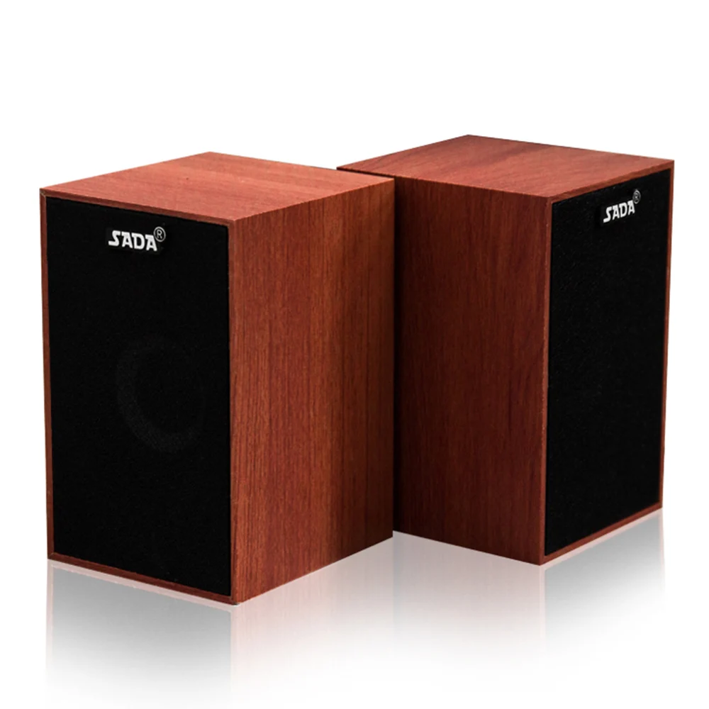 SADA Computer Speakers USB Wired Combination Soundbox Super Bass Mini Wooden PC Speaker for Laptop Smart Phone MP3 3.5mm AUX IN
SADA Computer Speakers USB Wired Combination Soundbox Super Bass Mini Wooden PC Speaker for Laptop Smart Phone MP3 3.5mm AUX IN