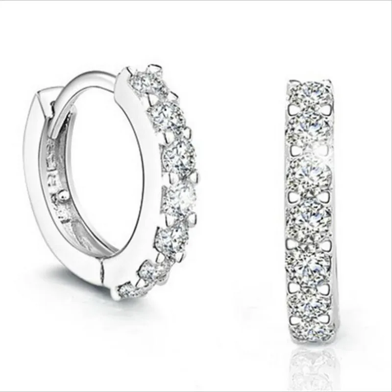 TJP Wholesale Female Crystal Hoop Earrings Jewelry Girl Top Quality Silver 925 Earrings For Women Party Accessories Christmas
TJP Wholesale Female Crystal Hoop Earrings Jewelry Girl Top Quality Silver 925 Earrings For Women Party Accessories Christmas
