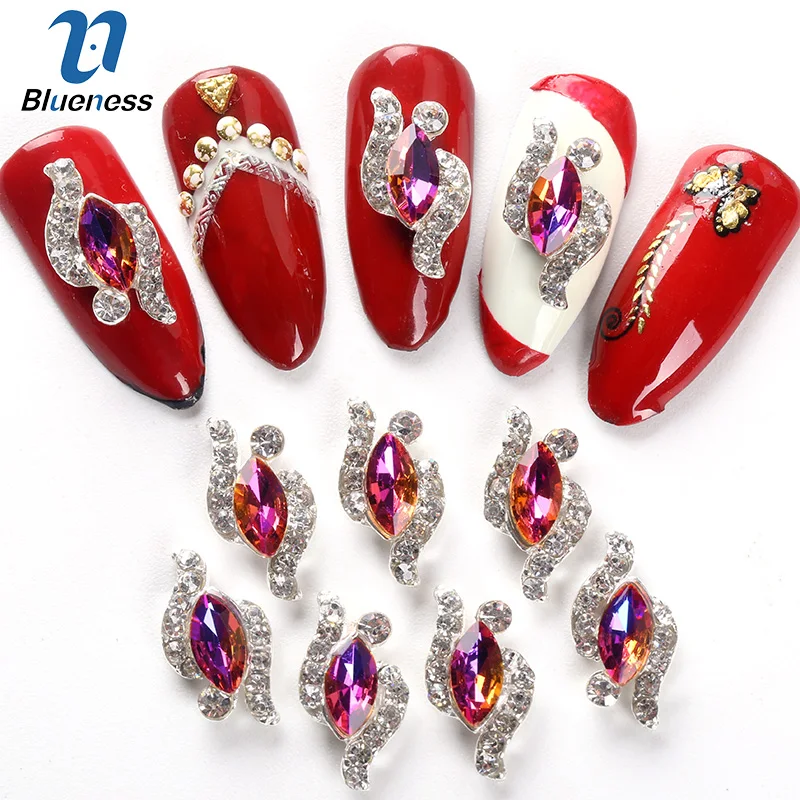 Blueness 10Pcs/lot Spiral Horse Eye Design Glitter Nail Rhinestones Jewelry 3D Nail Art Decorations DIY Manicure Metal Studs
Blueness 10Pcs/lot Spiral Horse Eye Design Glitter Nail Rhinestones Jewelry 3D Nail Art Decorations DIY Manicure Metal Studs