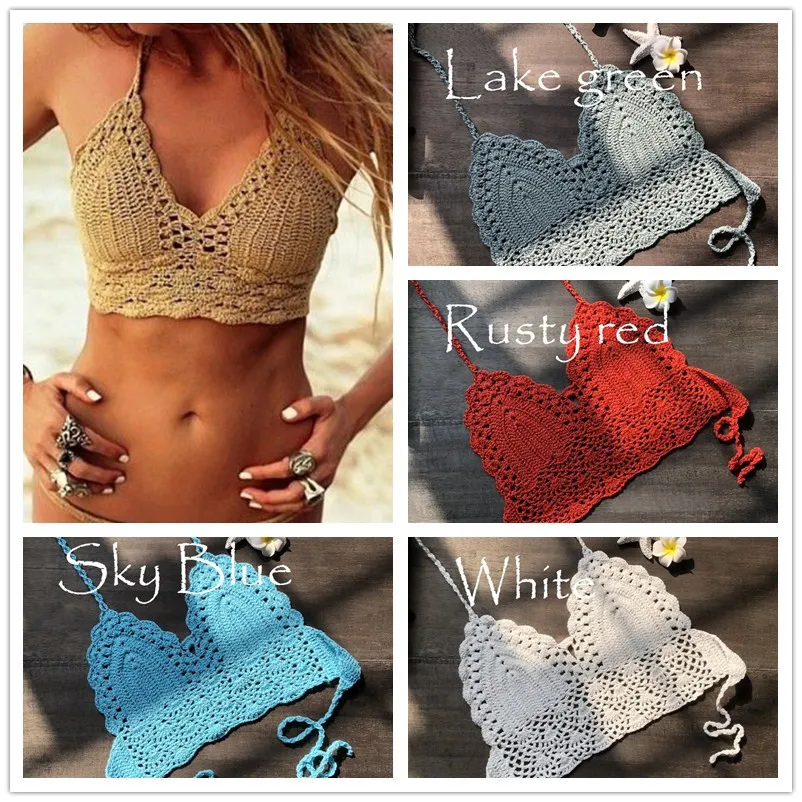 2019 Knit Crochet Cami Summer Bikini Beach Crop Top Women Bralette Halter Neck Crop Tops Crop Top Women
2019 Knit Crochet Cami Summer Bikini Beach Crop Top Women Bralette Halter Neck Crop Tops Crop Top Women