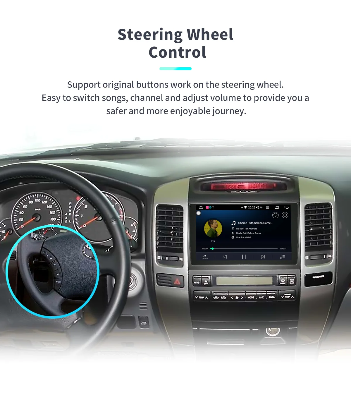 Discount DSP SPDIF 9" Android 8.1 Car Multimedia Radio for Toyota Land Cruiser Prado GPS Mirror Link Subwoofer DVR DAB WiFi 4G SIM OBD 16