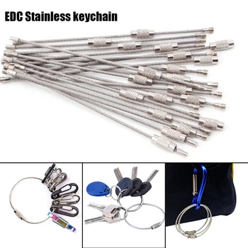 5Pcs EDC Stainless steel wire keychain ring key keyring circle rope cable loop outdoor camp luggage tag screw Key Ring
5Pcs EDC Stainless steel wire keychain ring key keyring circle rope cable loop outdoor camp luggage tag screw Key Ring