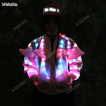 Led luminous colorful lotus leaf clothing wild casual light suit party performance lighting service luminous shirt CD50 W03
Led luminous colorful lotus leaf clothing wild casual light suit party performance lighting service luminous shirt CD50 W03