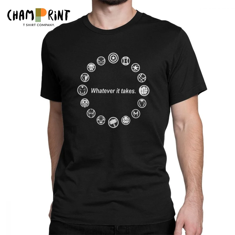Whatever It Takes Men's T-Shirt Funny Marvel's The Avengers Endgame T Shirt Pure Cotton Tees Short Sleeve Clothing Plus Size
Whatever It Takes Men's T-Shirt Funny Marvel's The Avengers Endgame T Shirt Pure Cotton Tees Short Sleeve Clothing Plus Size