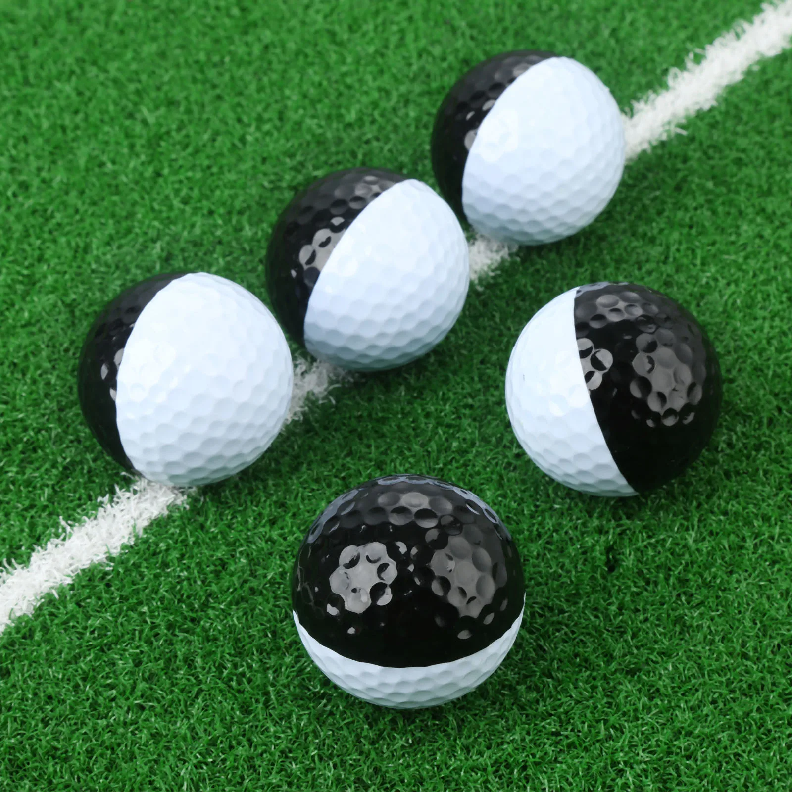 1 Pc Black & White Double-level Golf Ball 42.7mm Diameter Synthetic Rubber Golf Training Practice Balls For Indoor Outdoor Sport
1 Pc Black & White Double-level Golf Ball 42.7mm Diameter Synthetic Rubber Golf Training Practice Balls For Indoor Outdoor Sport