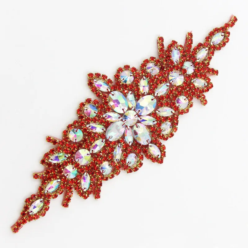 9.4*3 Inches Crystal Rhinestones Applique for Wedding Dress Costume Trimming Sewing Iron on 7 Colors
9.4*3 Inches Crystal Rhinestones Applique for Wedding Dress Costume Trimming Sewing Iron on 7 Colors